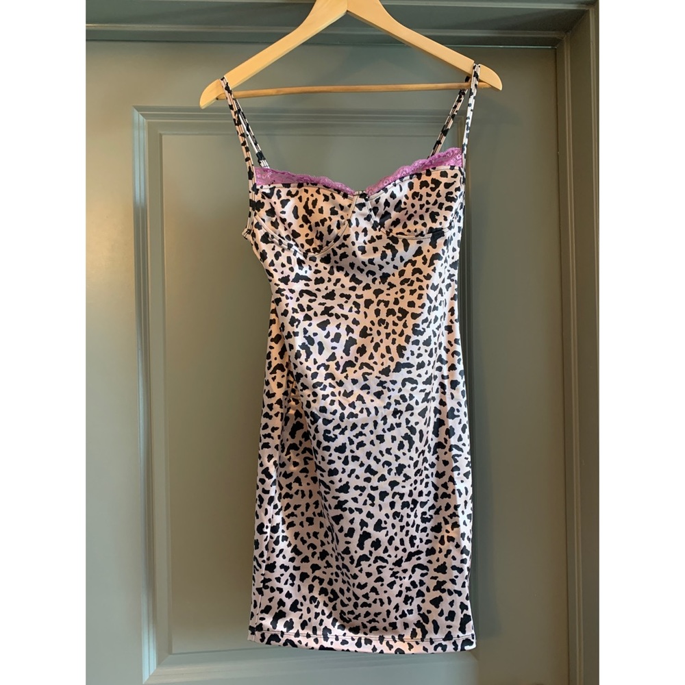 {Motel Rocks} Lesty Dress - Animal Satin / Lilac
